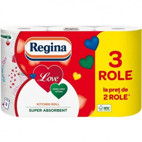 Prosoape hartie Regina Love 3 straturi 3 role