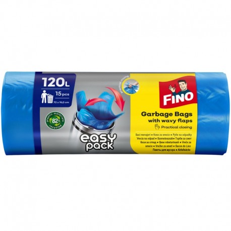 Saci menaj Fino Easy Pack 120 litri 15 buc