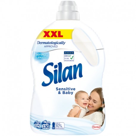 Balsam rufe Silan Sensitive & Baby 2,86 litri