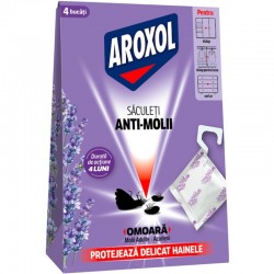 Saculeti anti-molii Aroxol lavanda 4 buc