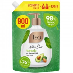 Sapun lichid rezerva Teo Nature Elixir Avocado and Almond Milk 900 ml