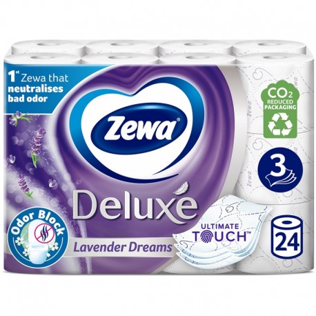 Hartie igienica Zewa Deluxe Lavender Dreams 3 straturi 24 role