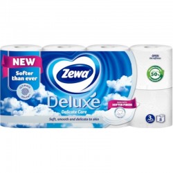Hartie igienica Zewa Deluxe Delicate Care 3 straturi 8 role