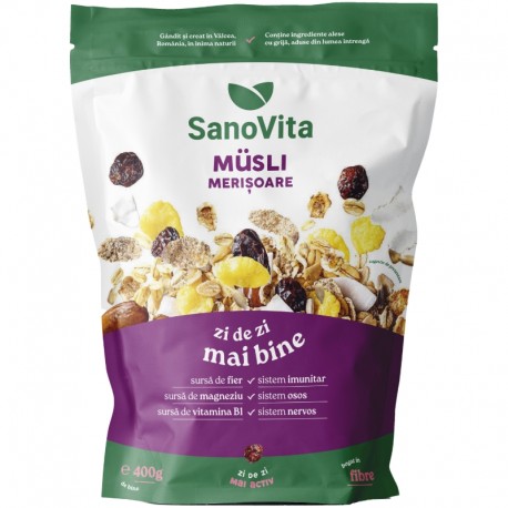 Musli cu merisoare SanoVita 400 grame