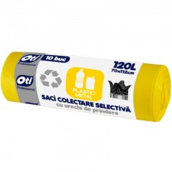 Saci menaj galbeni colectare selectiva Oti 120 litri 10 buc