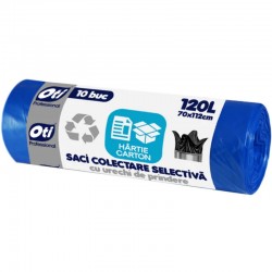 Saci menaj albastri colectare selectiva Oti 120 litri 10 buc