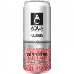 Apa carbogazoasa cu grapefruit roz Aqua Carpatica doza 330 ml