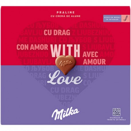 Praline cu crema de alune Milka 110 grame