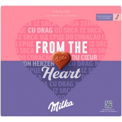 Praline cu crema de capsune Milka 110 grame