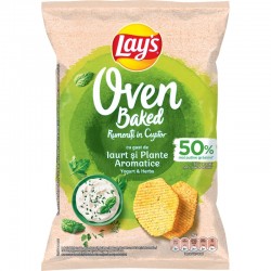 Chipsuri cu iaurt si plante aromatice Lay's Rumeniti in Cuptor 105 grame