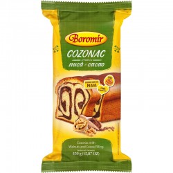 Cozonac cu crema cu nuci si cacao Boromir 450 grame