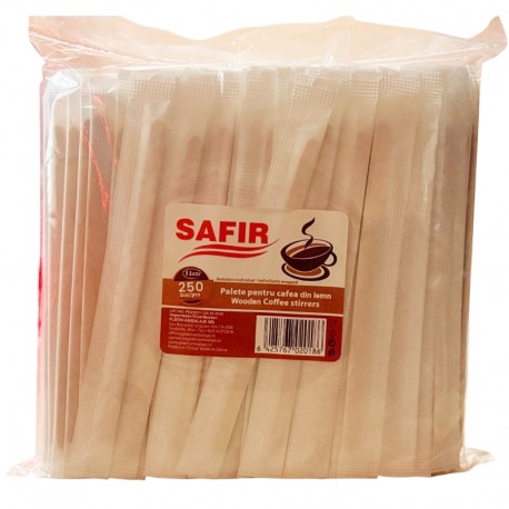 Paletine lemn ambalate individual Safir 11 cm 250 buc