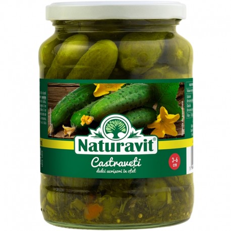 Castraveti in otet Naturavit 680 grame