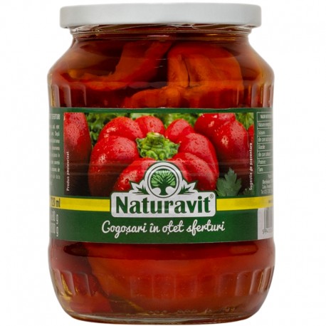 Gogosari in otet sferturi Naturavit 680 grame