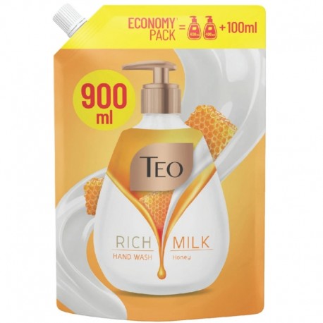 Sapun lichid rezerva Teo Milk Rich Honey 900 ml